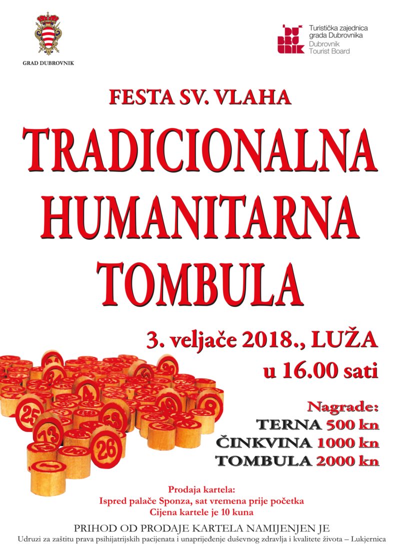 TRADICIONALNA TOMBULA ZA FESTU SV.VLAHA