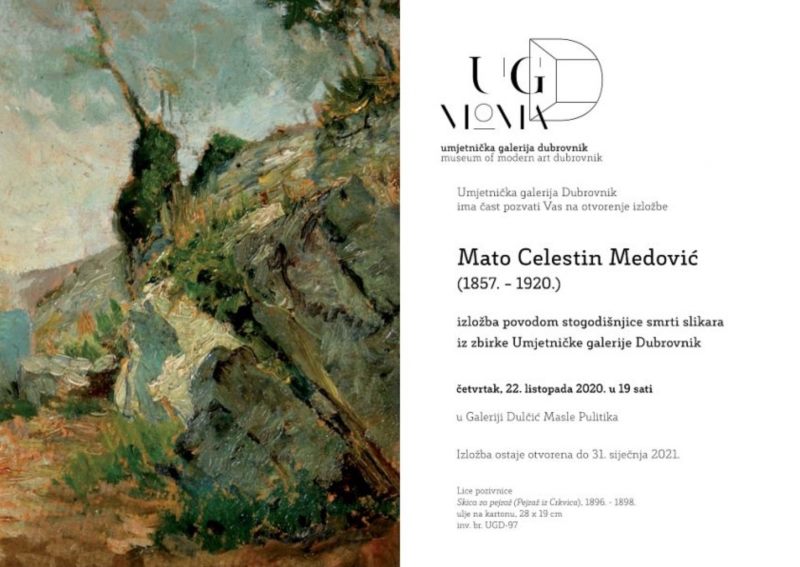 MATO CELESTIN MEDOVIĆ (1857-1920) – izložba povodom stogodišnjice smrti slikara