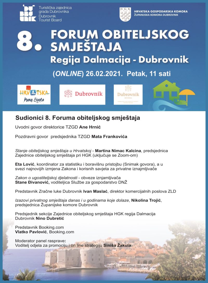 8. Forum obiteljskog smještaja u Dubrovniku