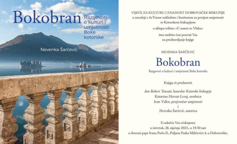 Predstavljanje knjige ‘Bokobran: razgovori o kulturi i umjetnosti Boke kotorske’