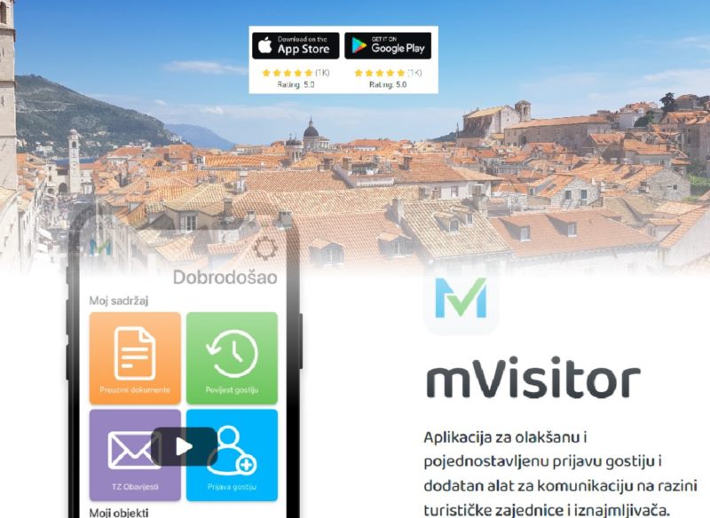 Iznajmljivači, preuzmite besplatnu aplikaciju mVisitor na vaše mobilne uređaje.