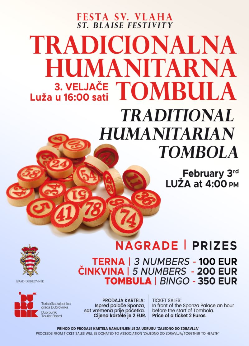 Uživajte u Festi sv. Vlaha uz tradicionalnu Tombulu
