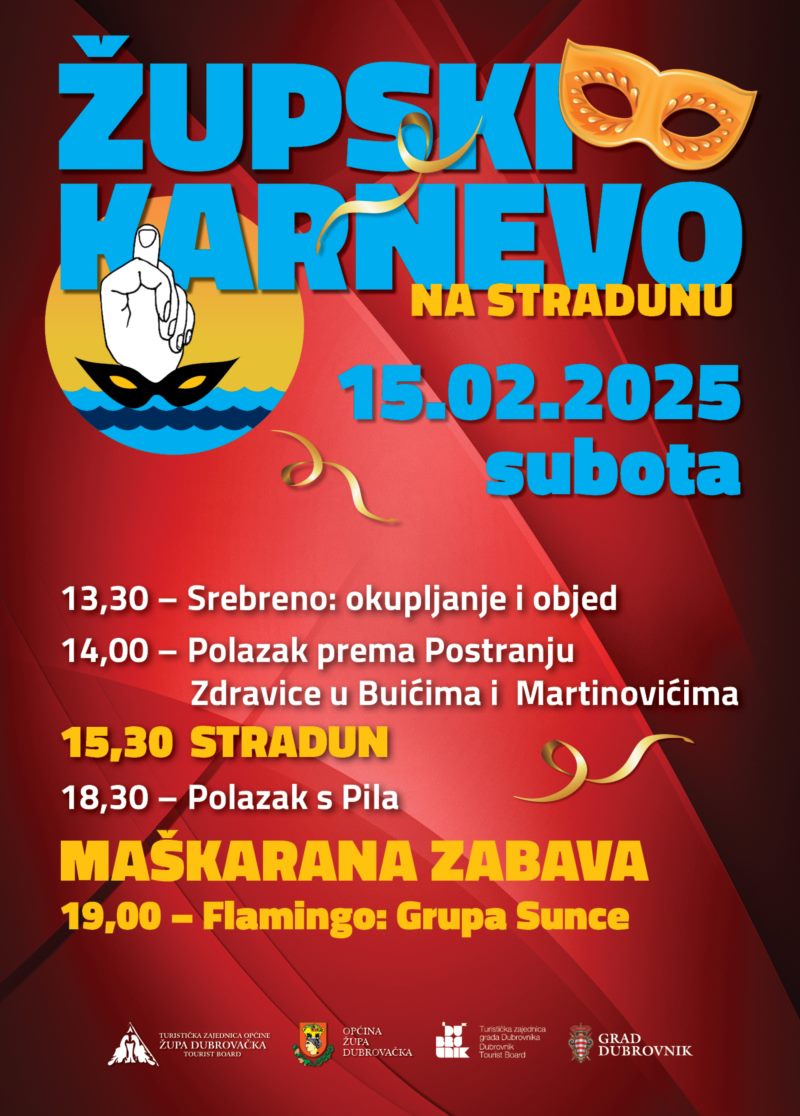 Župski karnevo na Stradunu kao uvod u karnevalska događanja