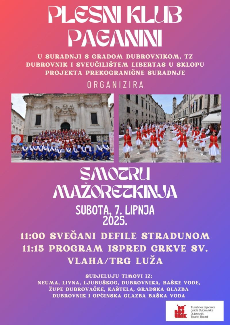Smotra mažoretkinja u Dubrovniku.