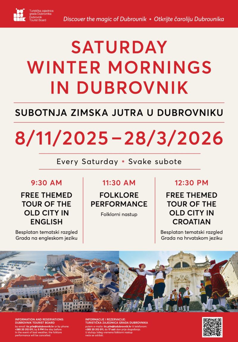 Subotnja zimska jutra u Dubrovniku