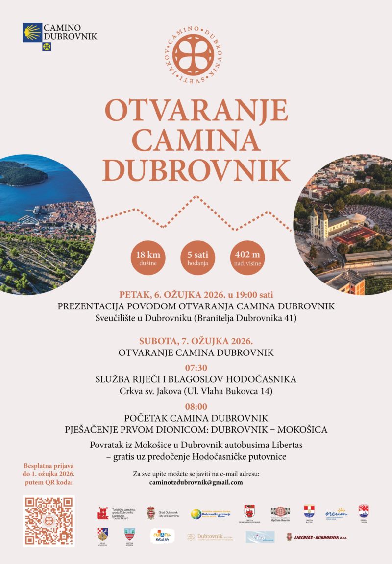 Otvara se Camino Dubrovnik