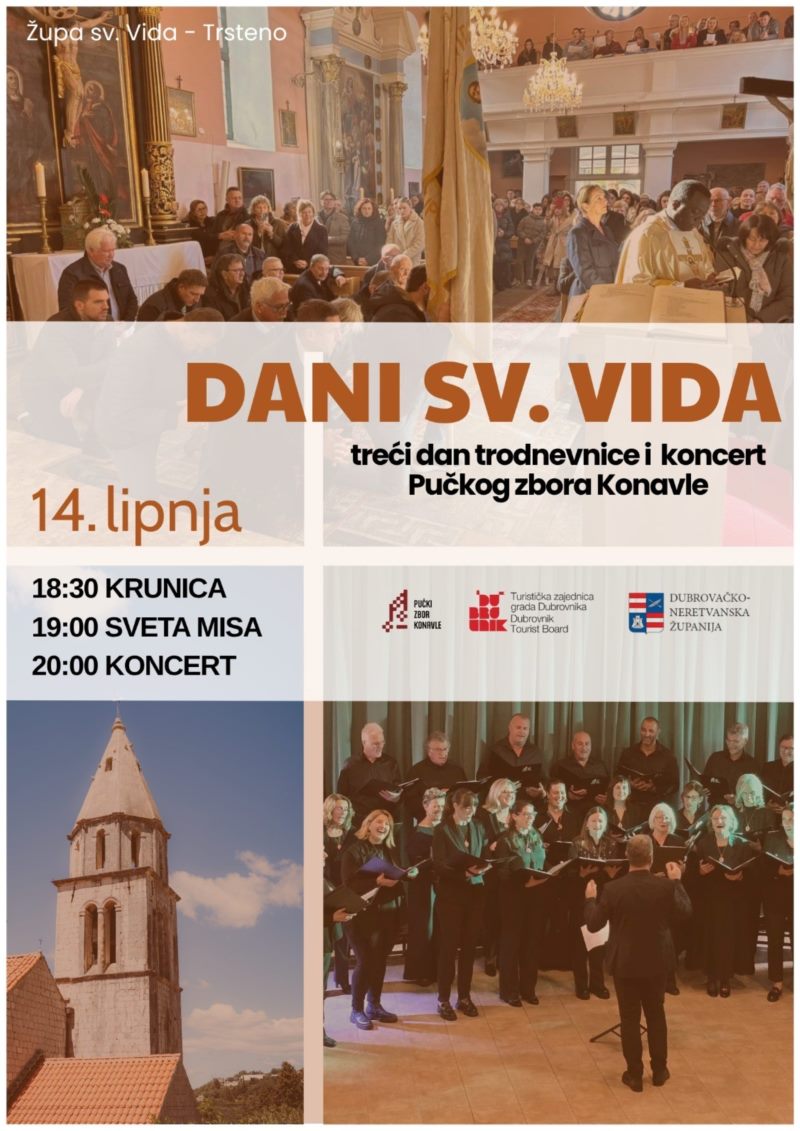 Koncert Pučkog zbora Konavle u Trstenom