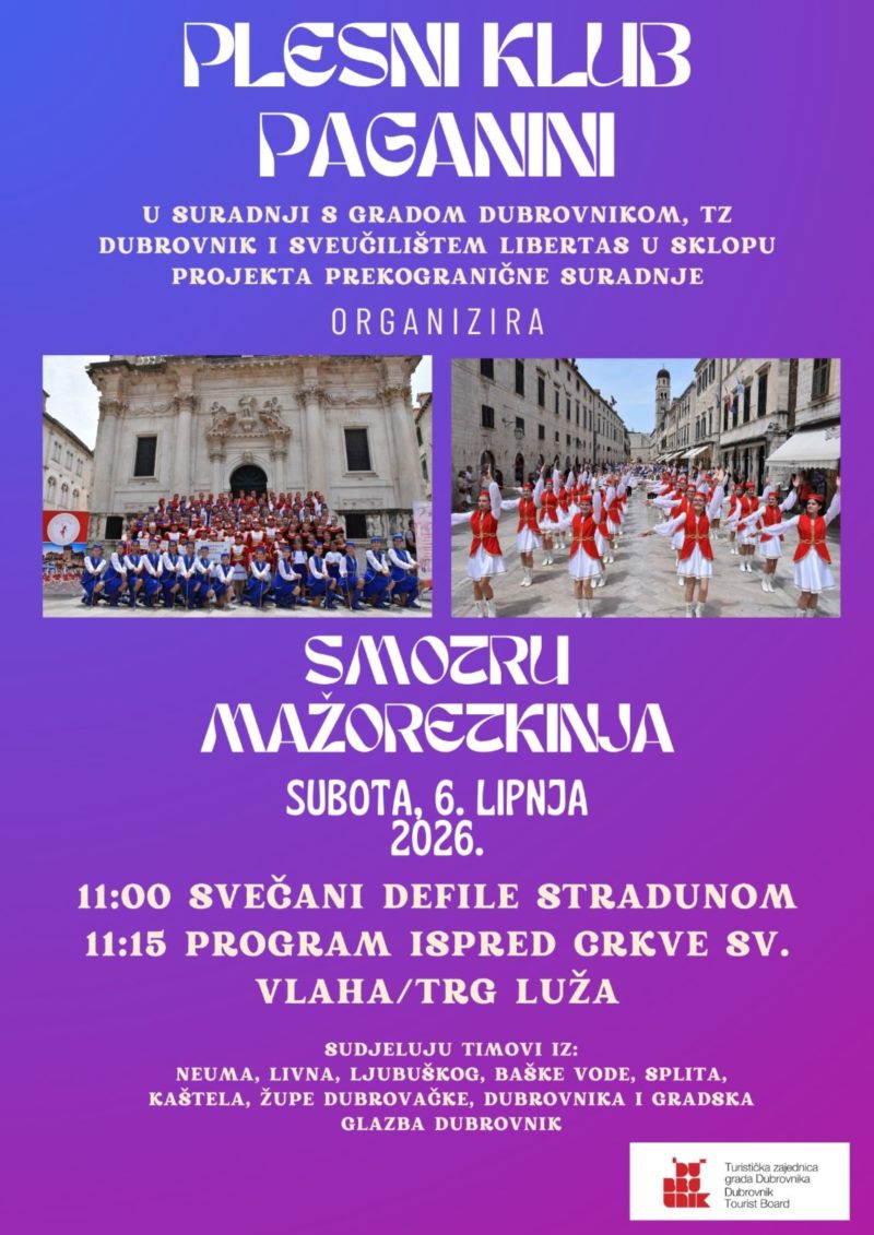 Plesni klub Paganini – nastup mažoretkinja iz Hrvatske i BiH