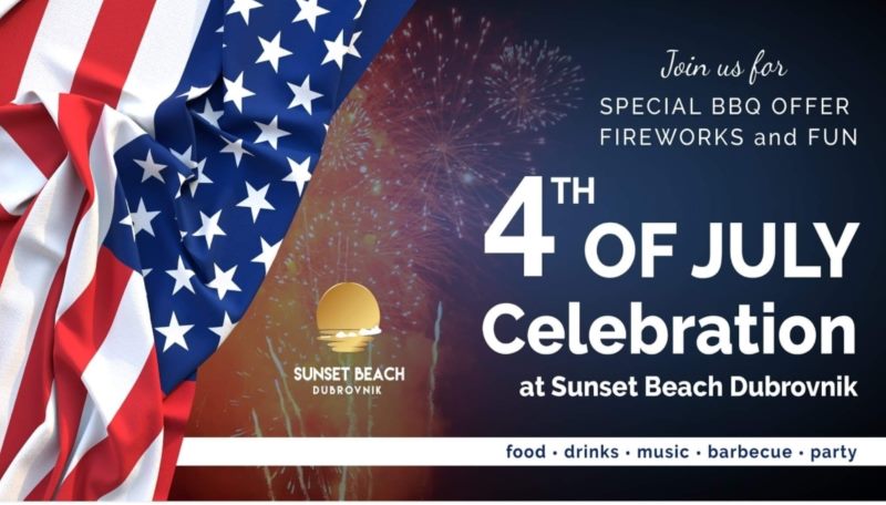 4th of July Celebration at Sunset Beach Dubrovnik