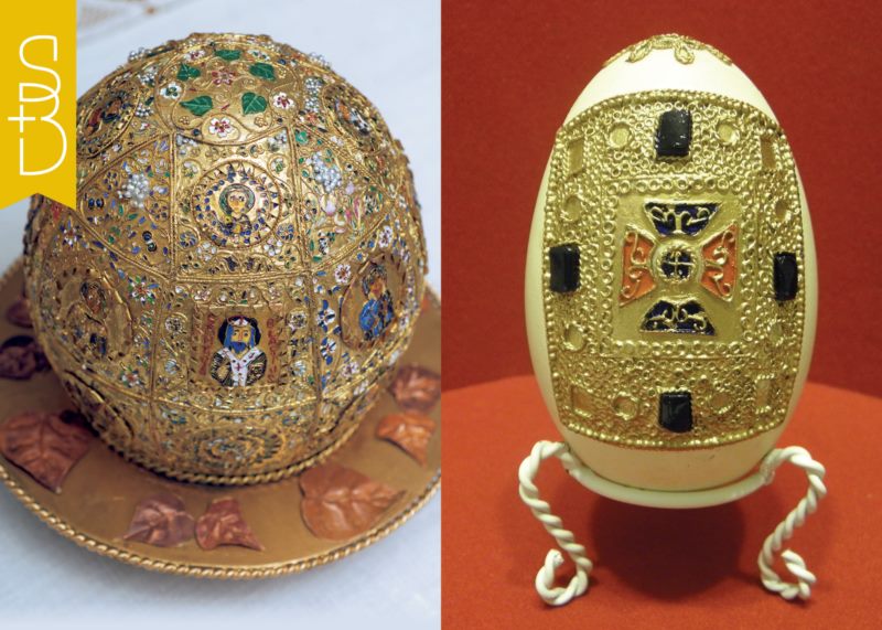 Exhibition of handicrafts made of eggs - Jozo Pozniak
