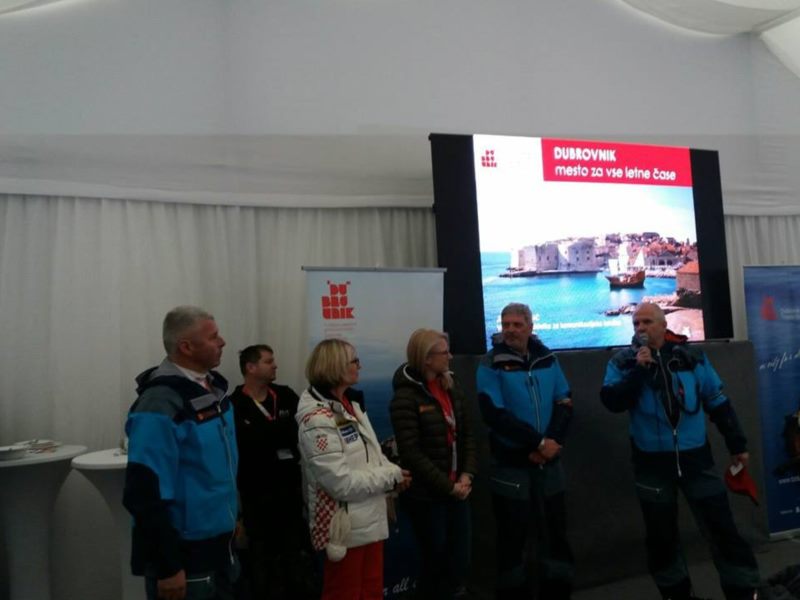 Presentation of Dubrovnik in Slovenia's Kranjska Gora during the Pokal Vitranc ski spectacle
