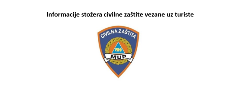 Information from civil protection headquarter for tourist
