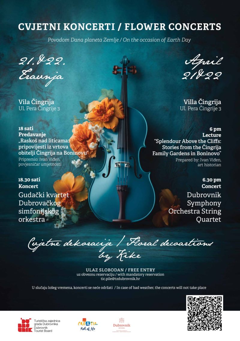 Flower Concerts at Villa Čingrija to Mark Earth Day