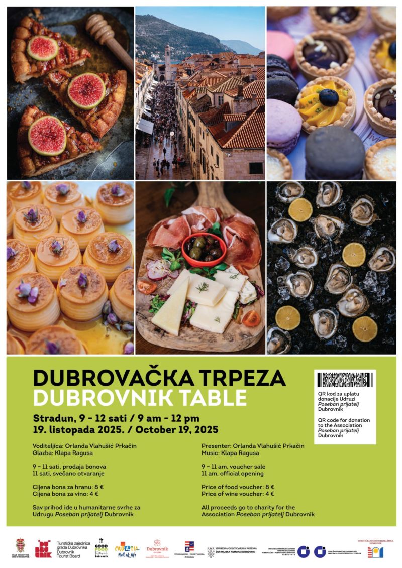 Traditional charitable Dubrovnik table on Sunday