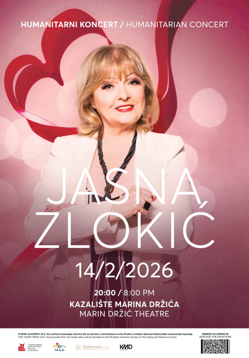 Humanitarian Concert by Jasna Zlokić at Marin Držić Theatre