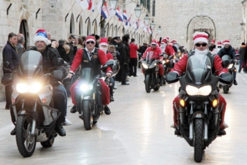 Motorcycle Santas