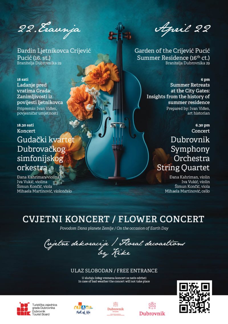 Flower Concert: Celebrating Earth Day in the Garden of the Crijević Pucić Summer Residence