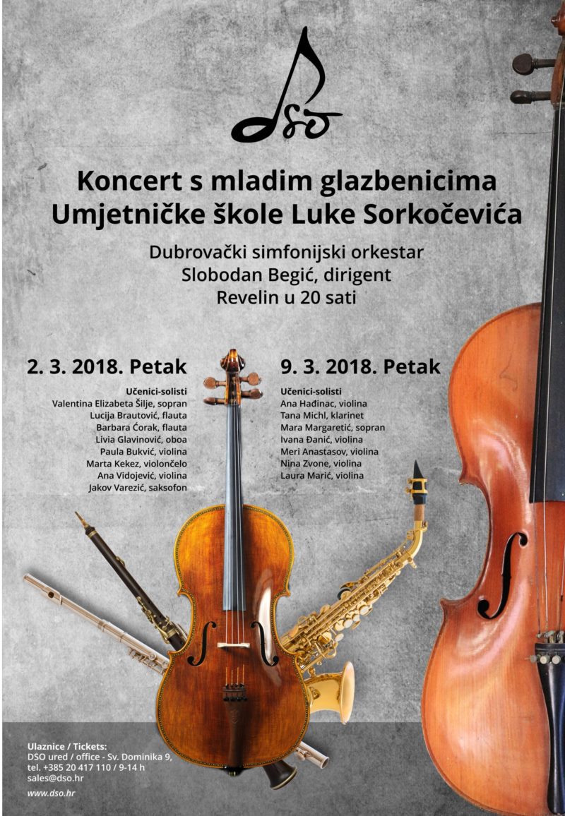 Concert with young musicans of Luka Sorkocevic's Musical School