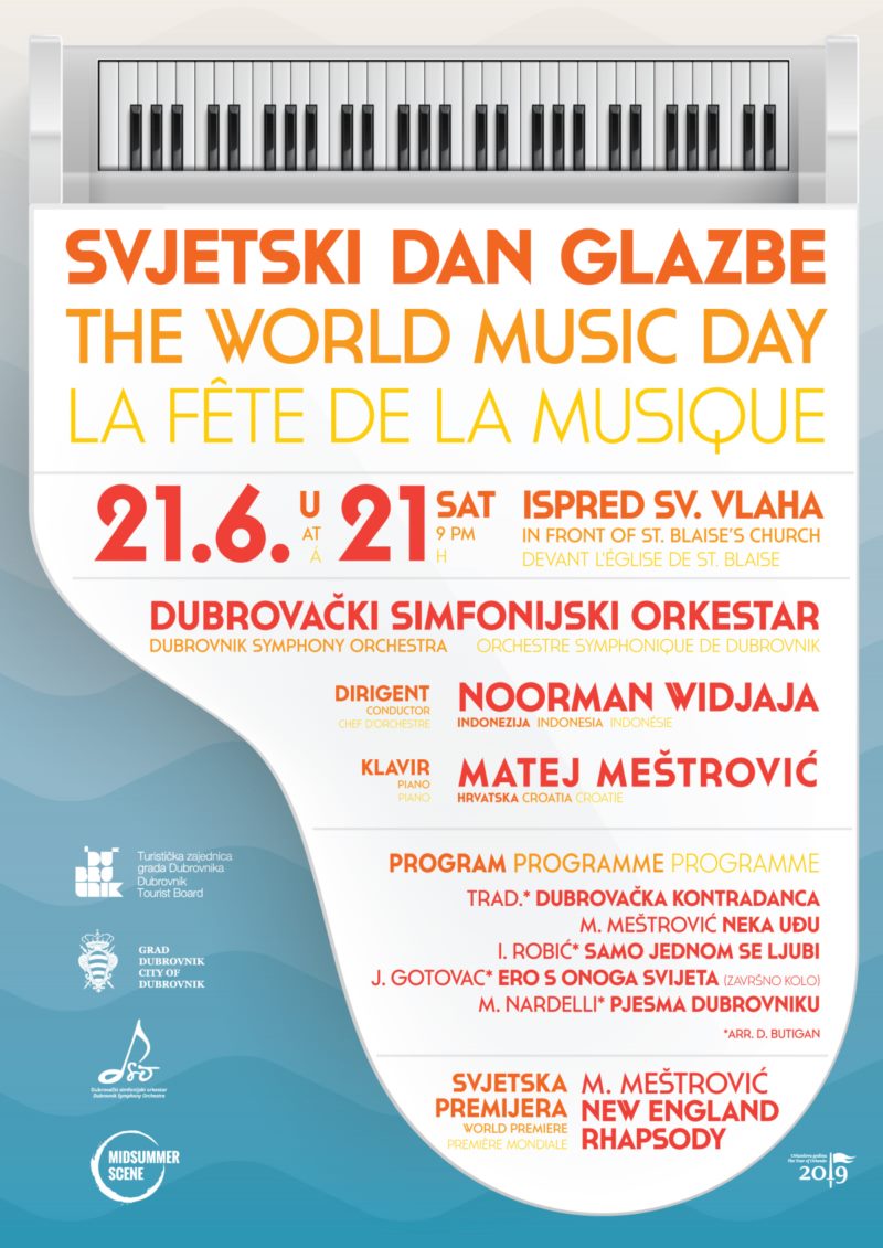 Matej Meštrović, with the Dubrovnik Syphony orchestra and Noorman Widjaj, prepare a musical spectacle and world premiere