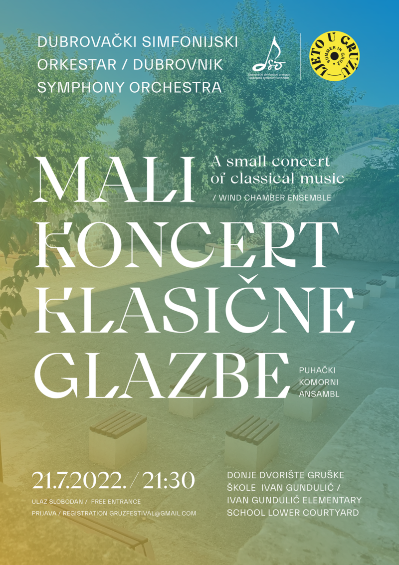 A small concert  of classical music -  Summer in Gruž