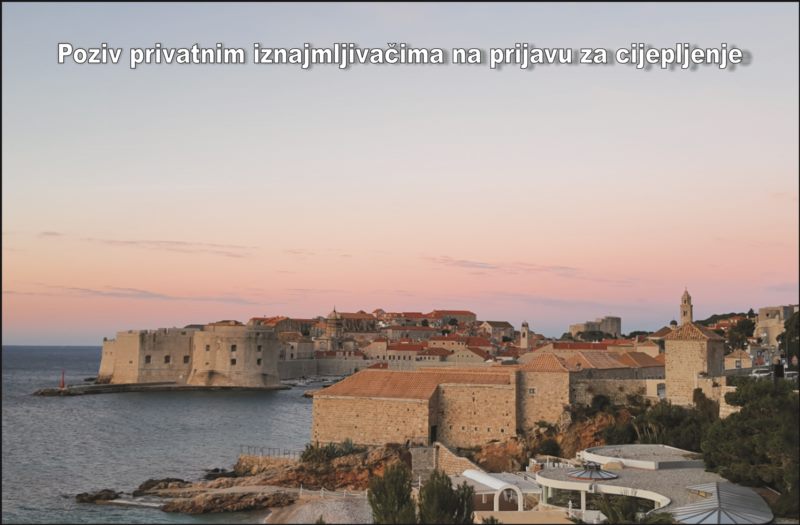 Poziv privatnim iznajmljivačima na prijavu za cijepljenje