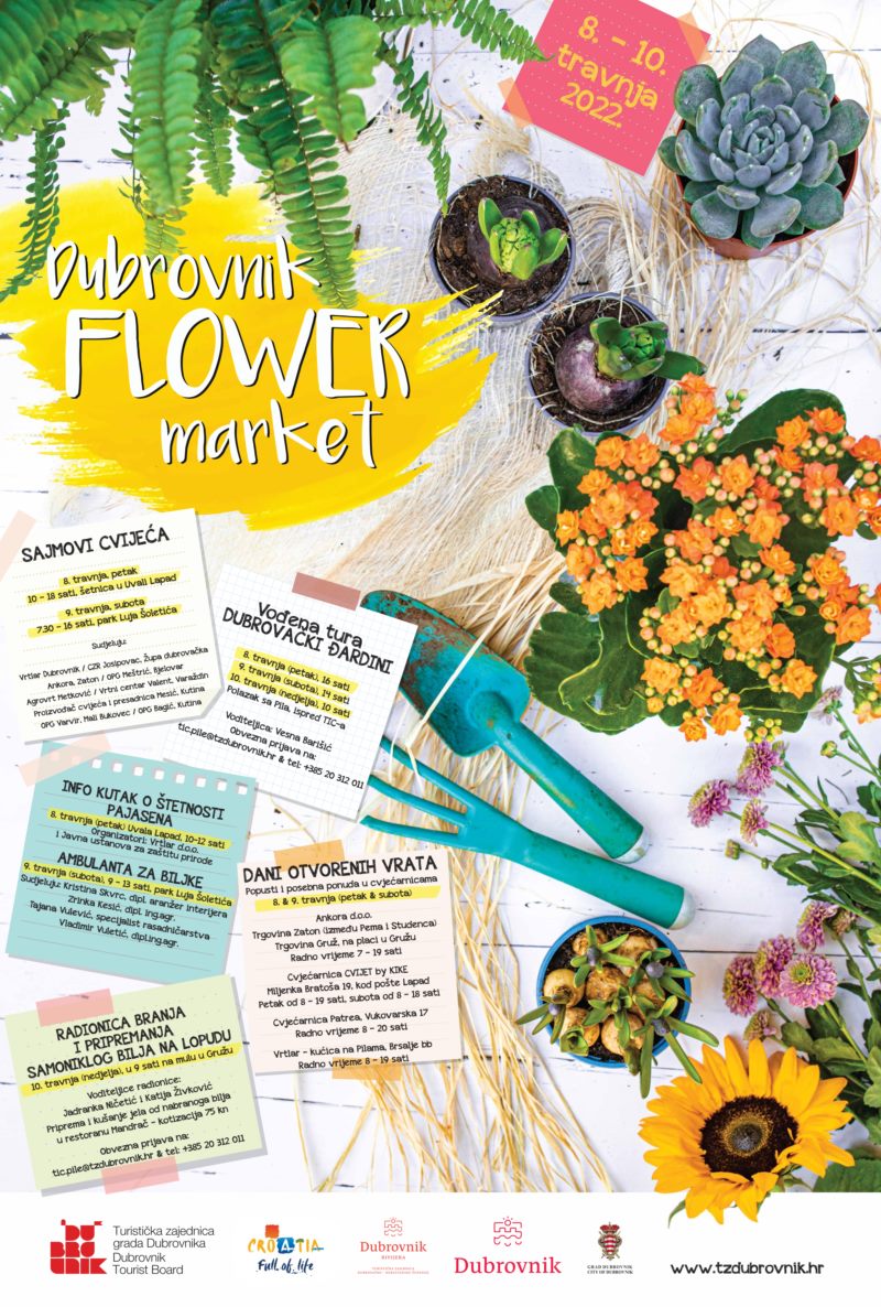 DUBROVNIK FLOWER MARKET -  CVJETNI VIKEND U DUBROVNIKU