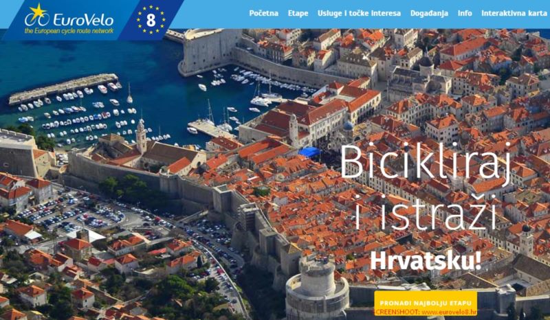 EuroVelo8 web stranica za bikefriendly smještaj