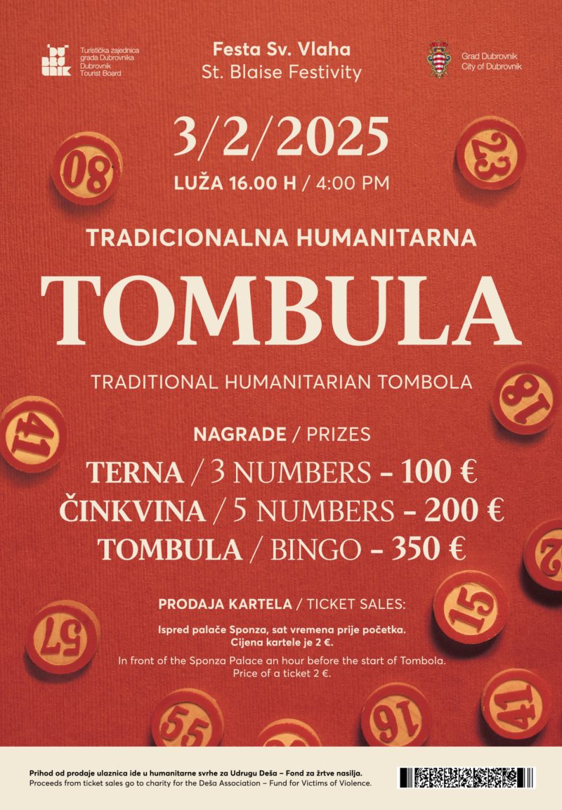 Uživajte u Festi sv. Vlaha uz tradicionalnu Tombulu